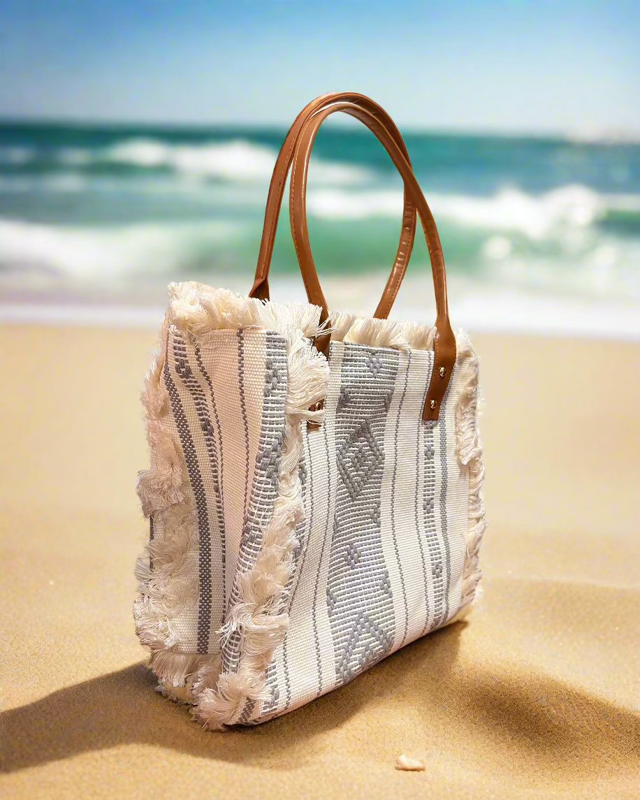 Trendy & Spacious Boho Chic Handbag – Perfect for Work, Travel & Beach 🌞👜 Stylish, lightweight, laptop-friendly & eco-friendly. Features handcrafted details, roomy design & secure compartments. Ideal for work, travel & summer outings. Shop now!