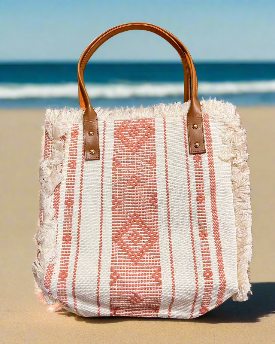 Spacious & Durable Canvas Tote Shoulder Bag – Perfect for Work, Travel & Everyday Use- Front view