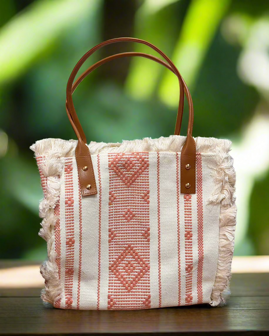 Spacious & Durable Canvas Tote Shoulder Bag – Perfect for Work, Travel & Everyday Use- Front view