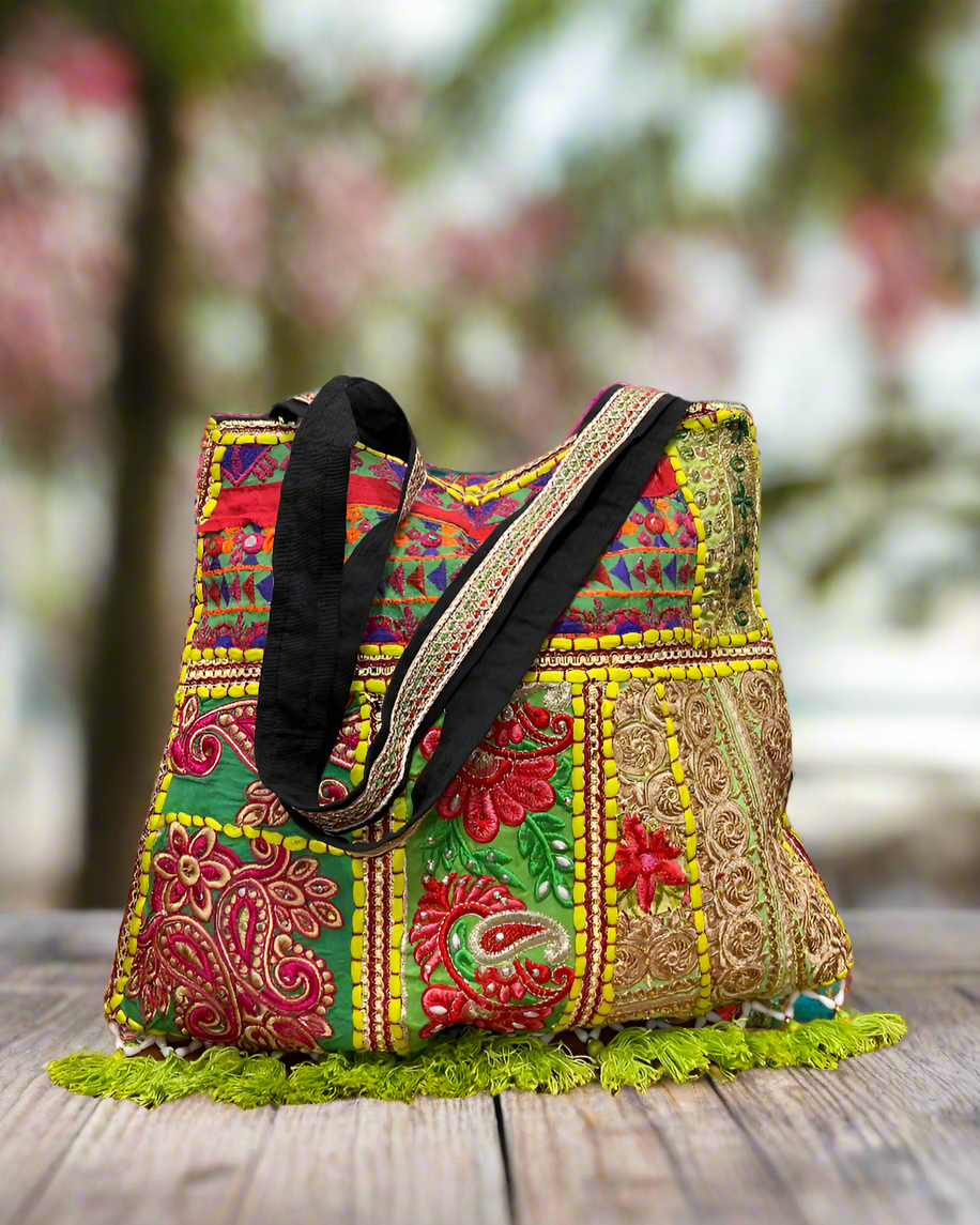 Rajasthani Handcrafted Patchwork Tote Bag - The Ethnic Indian Store