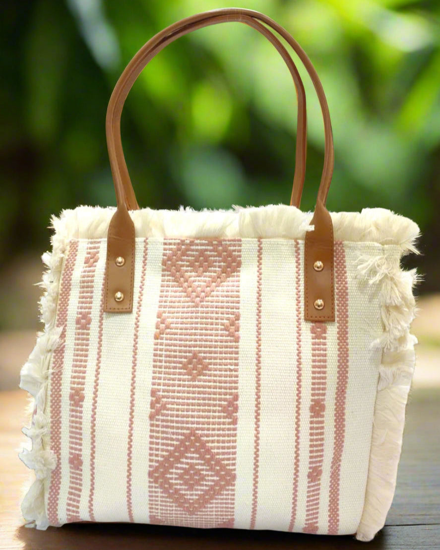 Spacious & Durable Canvas Tote Shoulder Bag – Perfect for Work, Travel & Everyday Use- Front view