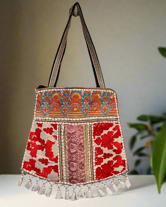 Rajasthani Handcrafted Patchwork Tote Bag - The Ethnic Indian Store